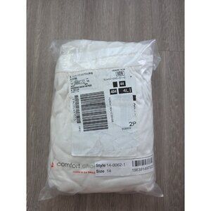 Comfort Choice Women Brief Panties White Size 14 Plus 5 Pack New